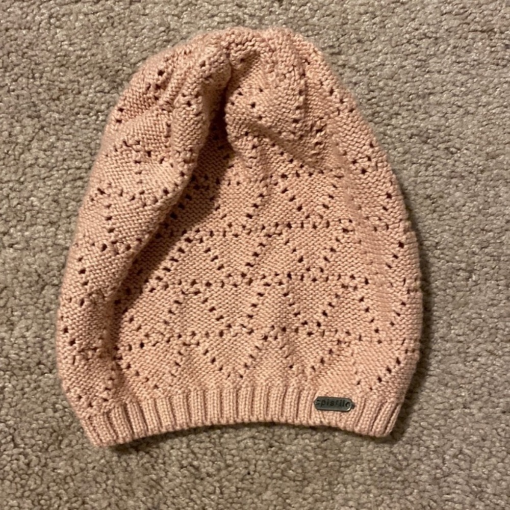 Pistil Pink Knit Lightweight Beanie